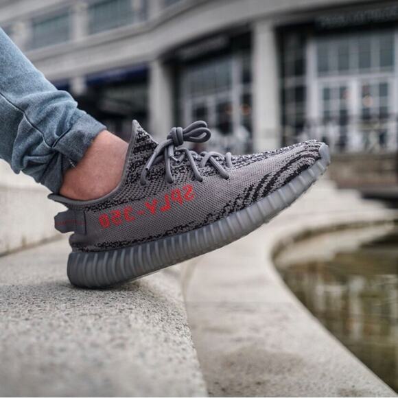 adidas Yeezy Boost 350 V2 Lace Up Sneakers Beluga 2.0 Mens 6.5 - Picture 1 of 13